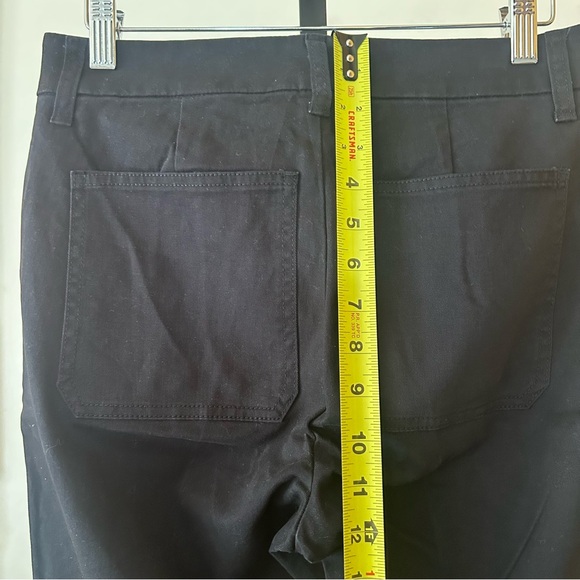 J. Crew Charley Kickout Cropped Pant‎ Flare Chino Black NWT $118 Size 26 (US 2) - Picture 9 of 10